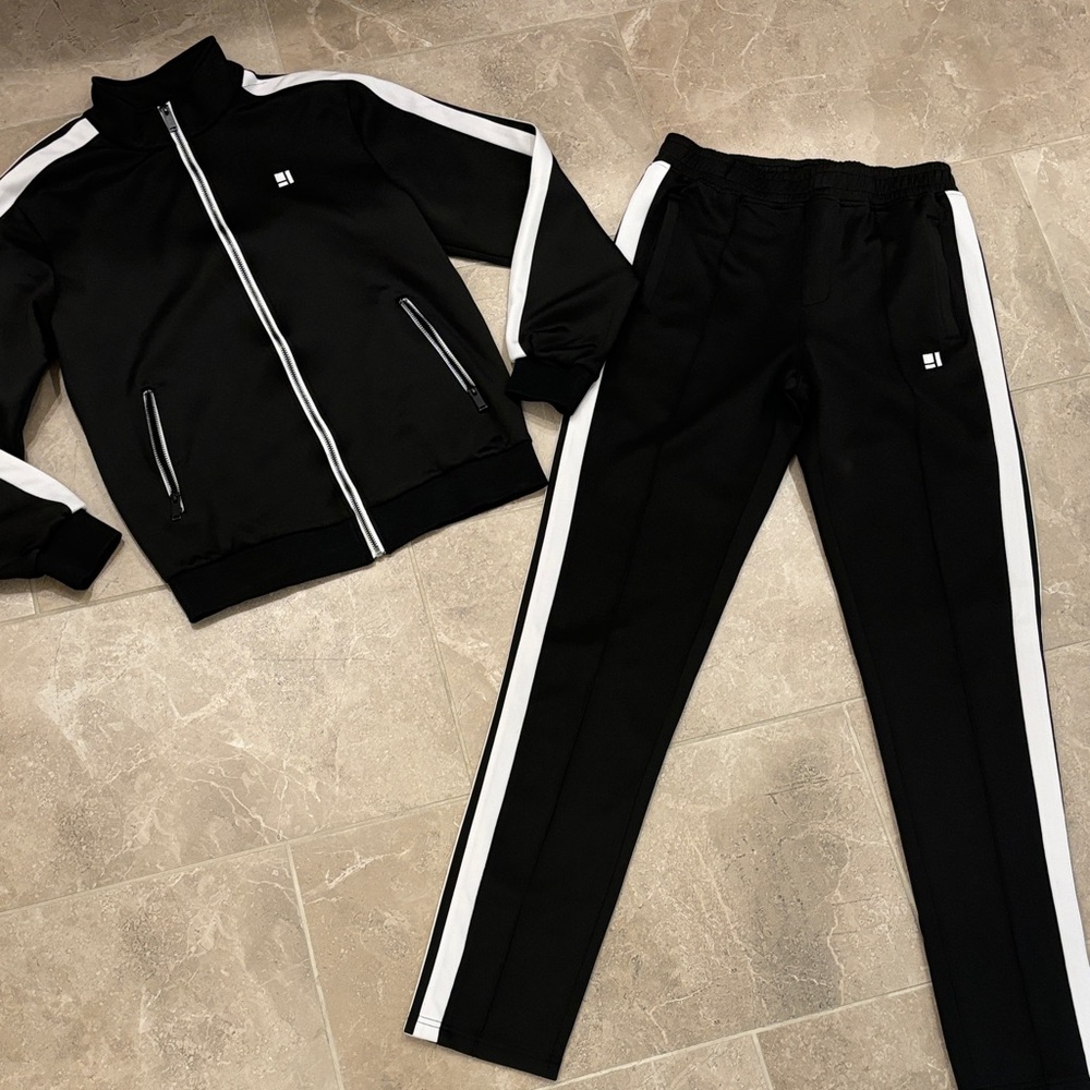 Standard Issue Black and White Joggers